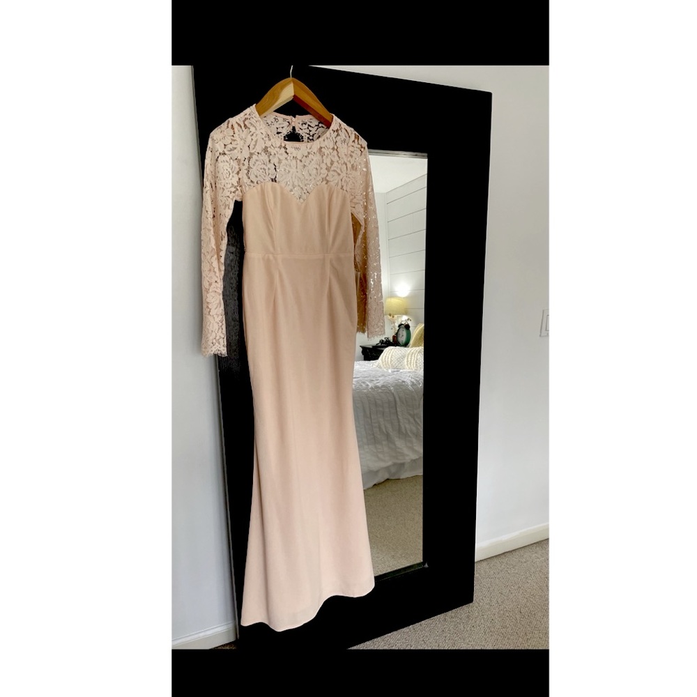 Lulus Lace Long Sleeve Dress